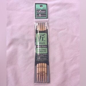 NIP Clover Takumi Bamboo Double Point Knitting Needles
